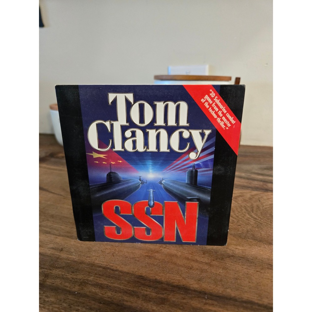 Tom Clancy SSN PC CD-ROM Game 1996 Windows 95 Submarine Simulation Vintage